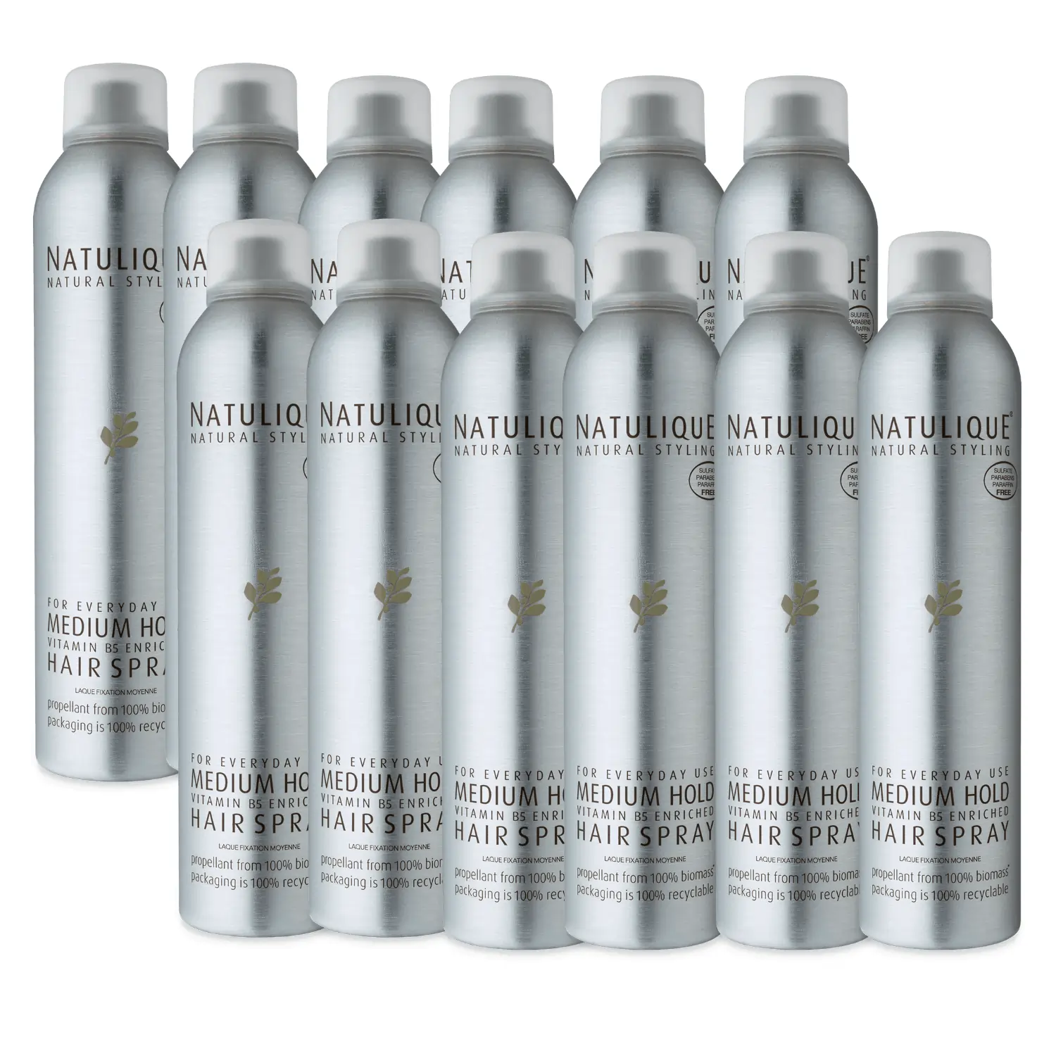 Salon Vorteilspaket 12 Stück NATULIQUE Hair Spray Medium Hold 300 ml - 1.webp